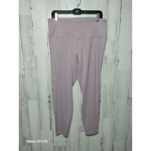 Nike Yoga Women's Dri-Fit High Rise 7/8 Yoga Pants Lavender XL